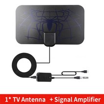 위성안테나 공중파안테나 uhd안테나 4K 8K 25dB 높은 이득 HD TV 상자 디지털 안테나 3000 마일 부스터 활, 08 Antenna andAmplifier