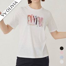 올리비아로렌 비비올리비아 원포인트 티셔츠 VVBASYM4271