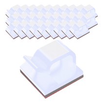 핑크센스 케이블 선정리 고정클립 세트, 화이트, 50개