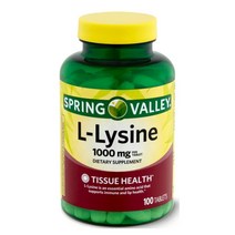Spring Valley Spring Valley L-Lysine 1000mg 스프링밸리 100정, 1개