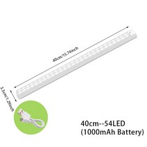 조약돌소파 1인용 미니 호박 일인용 소파 모션 센서 조명 무선 LED 야간 침실 장식 감지기 벽 램프 계단, 06 40cm-54LED_02 warm white