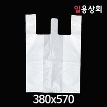[ILYONG] 비닐봉투 대 380x580x240mm 500매 무지 배달용, 단품