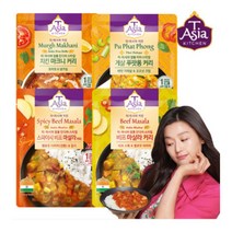 티아시아키친 커리 카레 (총4개) / 골라담기, 비프 마살라 170g x 2개, 치킨 마크니 170g x 2