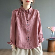 생활한복 춘추 콩단추 절복 꽃자수 면마 셔츠 개량 퓨전 한복 면마 승복 법복 사찰복