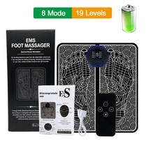 반사 요법 전기 Ems 발 마사지 매트 혈액 순환 스파 다리 통증 완화 패드 바디 등 지압 근육 자극, 03 Controller Box