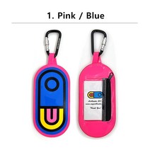 에어블라스터 AIRPILL LOGO 에나멜 시즌권케이스, Pink / Blue