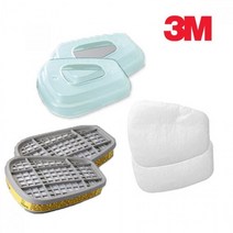 3M 6200 7502 마스크용 필터 3종세트 방독마스크 산업용마스크 3M마스크, 상세페이지 참조, 상세페이지 참조