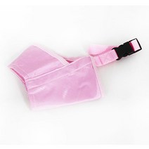 말티즈 포메 핑크색 부드러운 애견 천 입마개 마스크 오리입마개, 1개, 5호