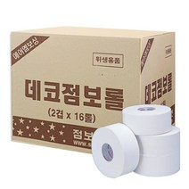 데코 2겹 엠보싱 점보롤 화장지 16롤, 데코 2겹 엠보싱 점보롤 16롤