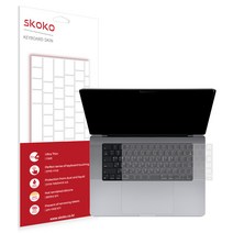스코코 맥북프로 2021 M1 M2 PRO 16인치 슬림 TPU 키스킨 키보드 덮개 커버 + 트랙패드 필름, 단품