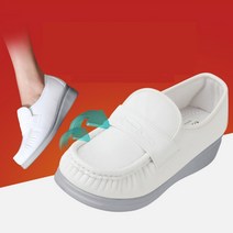 간호화 간호실습화 레자 의료용신발 간호조무사 요양보호사 운동화 키높이 병원근무화 에어쿠션