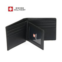 [스위스밀리터리] (무료각인) 빗살(모릭스) 반지갑 WA0520, 포장서비스:포장안함(기본케이스) / 각인서비스:각인안함