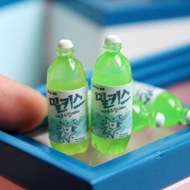 미니어쳐 가구 소품 1/12 미니 인형집 미니어처 슈퍼마켓 매장 냉장고 가상 놀이 인형 음식 음료 장식 액세서리 장난감, 4PCS O