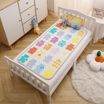 1인용 접이식 슈퍼싱글 토퍼매트리스유치원 아기 라텍스 매트 키트 만화 통기성 여름 시원한 이불 에어컨