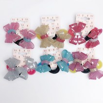 베베까꿍 유아헤어링 여아방울 어린이 초등학생 글리터 리본방울 헤어링