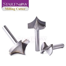 철근절단기 pvc 철판 케이블 전선 타일 파이프 Startnow 5PCS 지적 된 라우터 비트 유기 보드에 대 한 밀링, 01 5 PCS_12 12.7x16