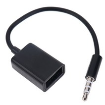 3 5mm 자동차 MP3 수 AUX 오디오 플러그 잭-USB 2 0 암 컨버터 케이블 코드