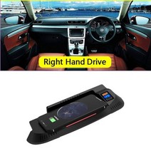 차량용 무선 충전 패드 자동차 충전기 포드 머스탱 gt s550 용 2015 2022 2016 2017 2018 센터 콘솔 전화 고속 플레이트, 오른손 운전