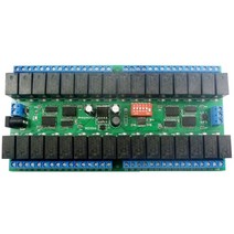 R421C32 DC12V 32 채널 Modbus RTU RS485 버스 릴레이 모듈 UART 직렬 포트 보드 PLC LED 홈 오토메이션 도, 01 180x90x20mm