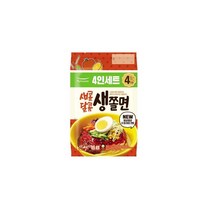 풀무원 새콤달콤 생쫄면 4인 (920g) 여름별미 시원한음식 입맛당기는음식 여름음식 분식 여름메뉴, 1개