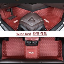 Ecool 캐딜락 바닥매트 코일매트 자동차바닥발판 차발매트 카매트 ATS-V ATS CT4 CT5 CT6 CTS-V CTS XT4 XT5 XT6 에스컬레이드 (캐딜락 도안첨부), 와인 레드 Wine red, 에스컬레이드 5세대(21년~현재)7seat