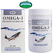 네이쳐스탑 100% 연어오일 호주 오메가3 1000mg 365캡슐, 1개
