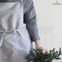 스모키 버클앞치마 플라워패턴 원피스앞치마 산후도우미 페브릭앞치마 모덤심플 면