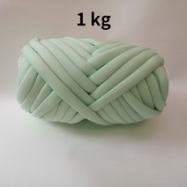 목도리 실 손뜨개 두꺼운 슈퍼 벌크 청키 원사 손 뜨개질 크로 셰 부드러운 큰 면 DIY 팔 로빙 방적 담요용 1kg 232895, 1kg 연두색