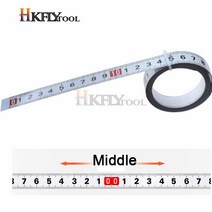 측정기 메트릭 스틸 마이 터 트랙 테이프 측정 0.5 '자기 접착 스케일 눈금자 1-5M 라우터 테이블 톱 T-트, Middle_2M