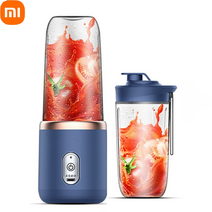 레몬 착즙 녹즙 추천 과일 원액 사과 믹서 기 xiaomi 휴대용 과즙 블렌더 300ml electric fruit juicer usb 충전 오렌지 주스 컵 스무디 블렌더 계, 라벤더