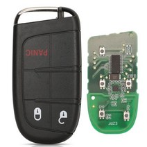 Jingyuqin 애프터 마켓 스마트 원격 키 433mhz 4A Keyless for Jeep Renegade Compass CCUV Trailhawk SIP22 M3N408213, for Renegade+3 Buttons Panic