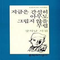 새책-스테이책터 [지금은 간신히 아무도 그립지 않을 무렵] 문학과지성 시인선 156--문학과지성사-장석남 지음, 지금은 간신히 아무도 그립지 않을 무렵