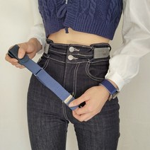 [풀문샵] 버클없는 무압박 허리띠 허리조절 벨트 매직 요술 벨트 허리수선 길이조절