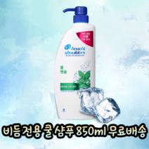 HS 정품 시원한 쿨 쿨링 멘솔 박하 멘톨 민트 사춘기 두피 가려움 비듬 기름기 지성 민감성 지루성 대용량 샴푸 850ml, 1개