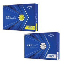 캘러웨이 NEW ERC 트리플트랙 골프공 로고볼인쇄 (당일출고), 옐로우, 1개