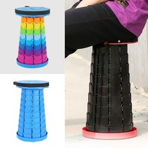 [WINZI_마켓] 메탈의자 접이식간이의자 방송스툴 캠핑스툴 화장대스툴 1인의자 키즈룸스툴, 접이식 휴대용 폴딩 스툴 간이의자 낚시 캠핑 체어, 스카이 _WZ류MRK