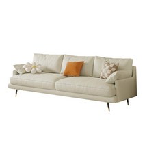 가죽 쇼파 넓은 이태리 인테리어 엔틱 명품 거실 3인 나뚜찌 모듈 스윙 다이닝, 폴리에스터 가죽 + 2인용  1.8m