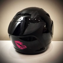 입술 해골 스티커 키스 뽀뽀 포인트 데칼 바이크 차량용 스티커, 입술해골-L, 화이트반사