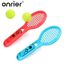 테니스 라켓 용품 악세사리 훈련 닌텐도 스위치 용 onrier 1 쌍 그립 마리오 게임 액세서리 용 oled 조이 콘 컨트롤러 핸드 로프, 없음