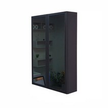 A6마트 욕실장 거울 47종 모음 욕실수납장 수건장 당일발송, 슬림양문장(블랙)