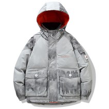 2023 다운 재킷 남자의 짧은 겨울 유행 후드 재킷 겨울 새로운 두꺼운 따뜻한