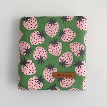 앤패브릭 면원단 베리베리딸기2color 패브릭 원단, 그린