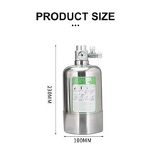 자작 화학 이탄 이산화탄소 발생기 고압 1L/2L 반응기 수족관 어항 DIY CO2 실린더 발전기 시스템 키트 솔레노이드 밸브 액세서리 포함, [01] 1L
