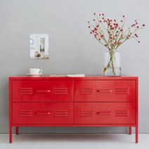 마켓비 MKB TV 서랍장 4칸 1150590, 레드