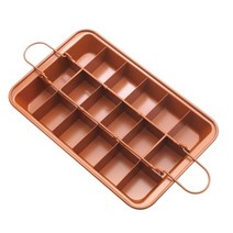 고온 오븐 트레이 디바이더가있는 브라우니 팬 대형 붙지 않는 케이크 브라우니 Bakeware 18 그리드 팬 주석 금형 주방 도구 베이킹틀 오븐팬 247, 협력사, A