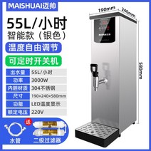업소용온수기 카페 냉온수기 급수기 온수 기계 상업용 정수기 식당, 100L, 55LH 절전형 실버