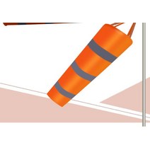 풍향계 바람자루 풍향기 바람측정 80100150cm Windsock Weathervane Scratchproof Windproof 형광 반사 날, 01 orange_02 0.8m