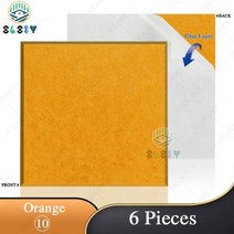 흡음판 방음 설치 음악실 흡음재 패널 자체 접착 흡음 벽 음악 스튜디오 어쿠스틱 개, 10--Orange, 0.9cm High Density