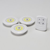 LED무드등 부착식 라이트 건전지형 리모컨포함, 주광색