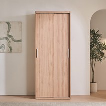 동서가구 이즈 데이브 1200 긴옷행거 슬라이딩 옷장, 05_800 긴옷행거 슬라이딩 옷장 IFO135, 내추럴